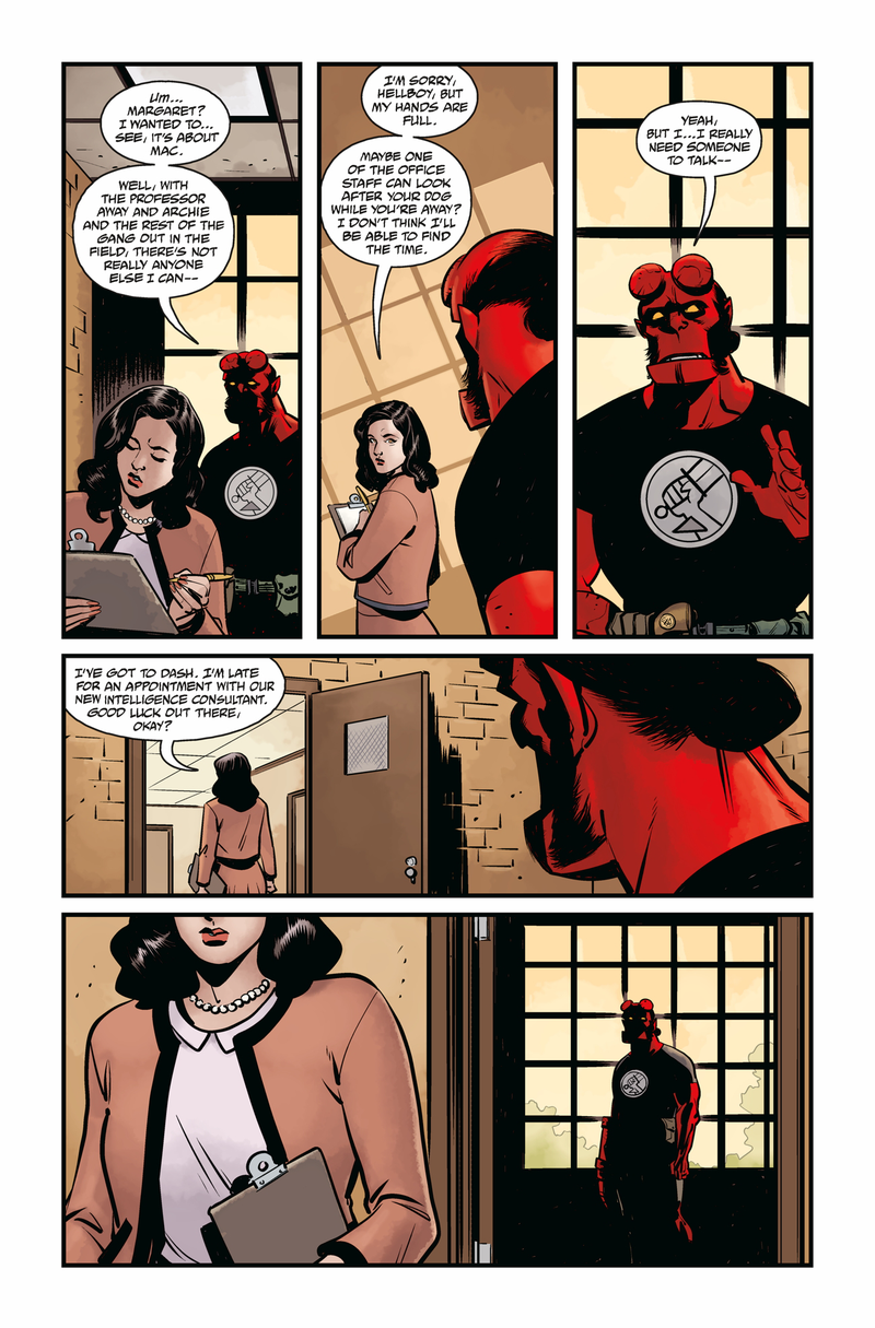 Illustration for article titled A Look Inside Hellboy's Latest Historical Adventure in Hellboy and the BPRD: 1956